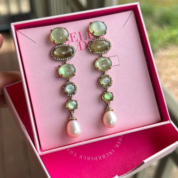 Stone Linear Earrings - Picture 8 of 8